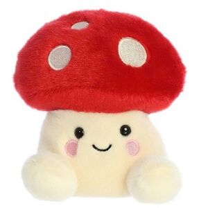 Aurora Palm Pals Amanita Mushroom Plush 5” Good Condition